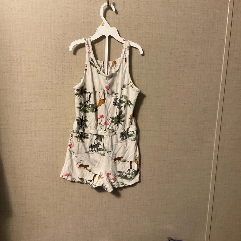 Old Navy Floral Print Top with Pink and Yellow Accents